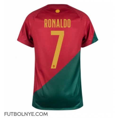 Camiseta Portugal Cristiano Ronaldo #7 Primera Equipación Mundial 2022 manga corta